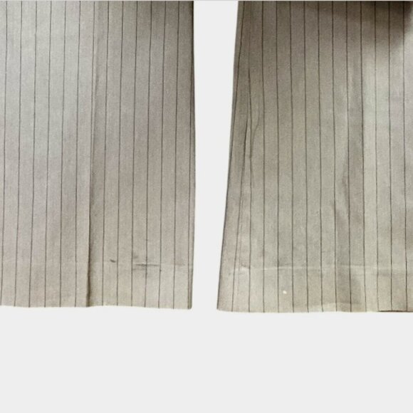 EXPRESS Design Studio Editor Pant Sz 6 Gray Pinstripe #307F - Picture 5 of 7